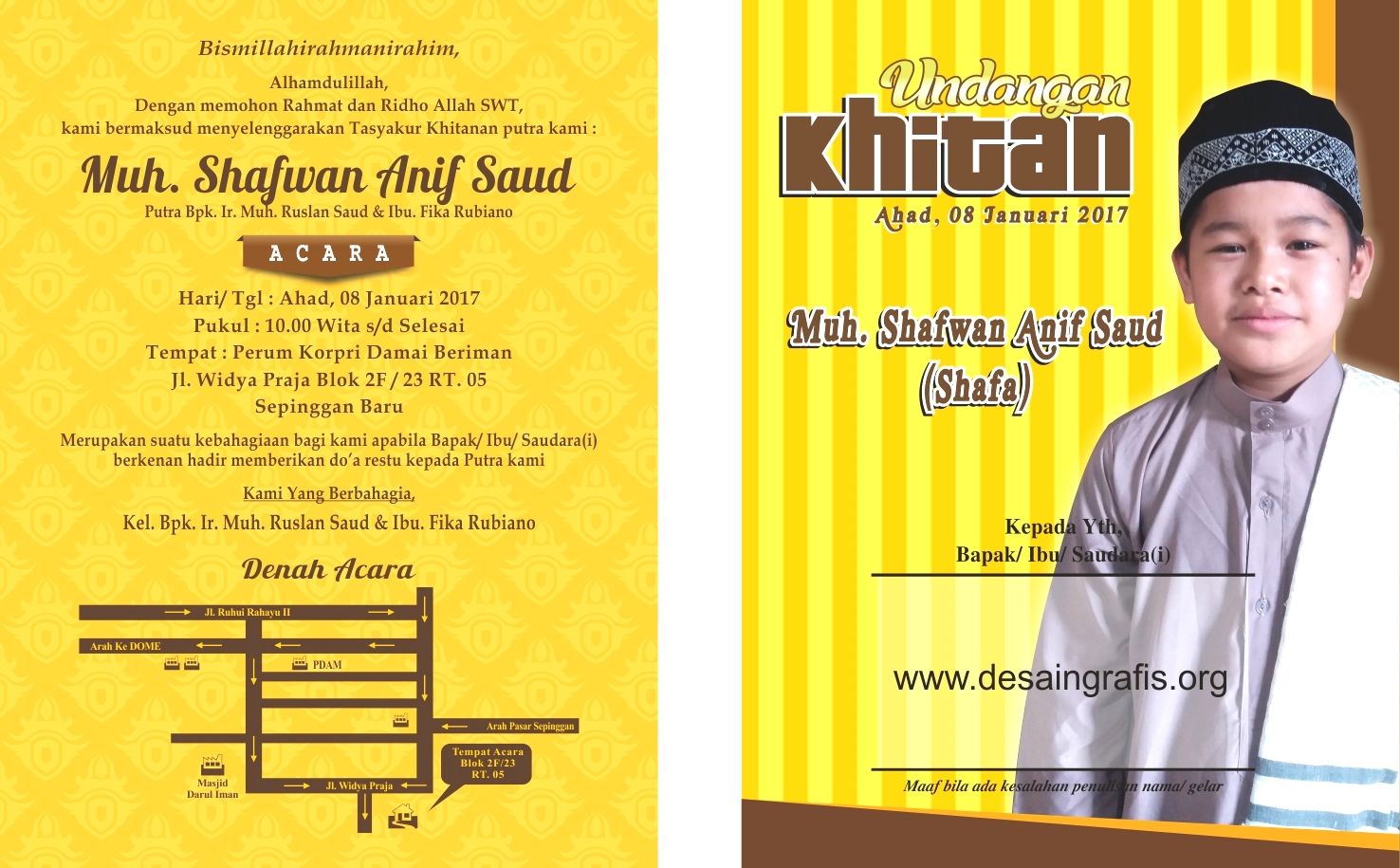 Download Undangan Khitan Lipat 3 Cdr Download Undangan Khitan Lipat 3 Cdr